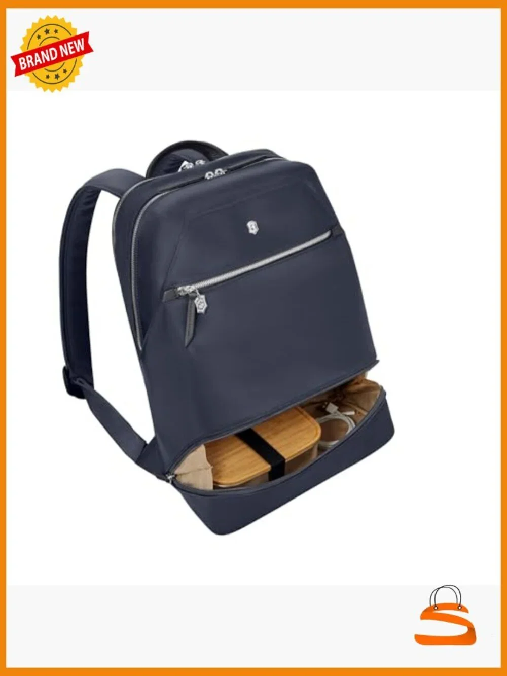 Laptop Backpack with Removable Wristlet Clutch - 15in-18L Water Resistant